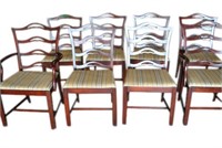 8 Chippendale Style Dining Chairs