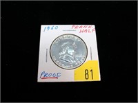 1960 Franklin half dollar, Proof