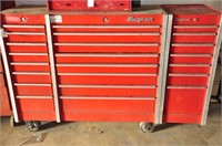 SNAP ON 22 DRAWER TOOL BOX AND CONTENTS