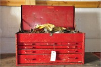 6 DRAWER SNAP ON TOOL BOX AND CONTENTS