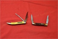 (2) Pocket Knives - Ka-Bar & Schrade Old Timer