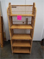 Wicker  Rack with 5 Shelves