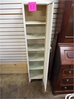 White Metal Pantry Cabinet with 6 Shelves