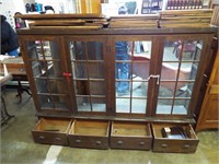 China Cabinet with 4 glass doors, drawers shelves