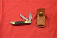 Schrade Uncle Henry Pocket Knife in Sheath