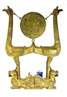 Chinese Bronze Animals Gong/Drum