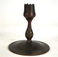 Tiffany Studios Bronze Candle Stick Holder