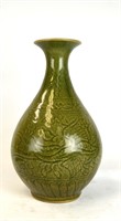 Chinese Longquan Glazed Pear Shaped Vase