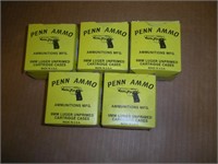 5 boxes Penn Ammo 9 mm Luger Parebellum