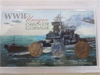 World War 2 Obsolete  coinage