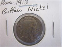 Rare 1st year 1913 Buffalo Nickel