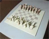 Stoneware chess set