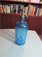 Antique Blue Seltzer bottle