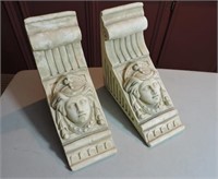 Pair of resin book ends