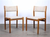 Pair of Teak Dining Chairs