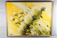 Large Abstract Floral Painting