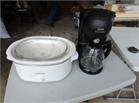 Rival crock pot and Krups coffee maker