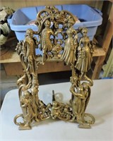 Victorian brass picture frame
