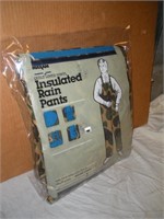 Mazam Insulated Rain Pants, Brown Camo-Small(NOS)