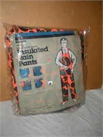 Mazam Insulated Rain Pants, Orange Camo-Med.(NOS)