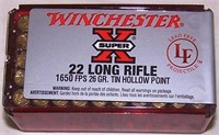 WINCHESTER SUPER-X .22 LR HOLLOW POINT AMMO