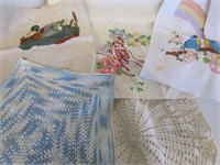 Cross stitched table runners & more