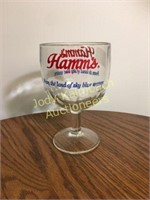 Vintage Hamms beer glass