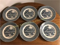 Currier&Ives Royal China SCHOOLHOUSE bread/butter