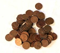 Lot of 70 US Wheat Pennies - Unsearched