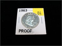 1963 Franklin half dollar, Proof