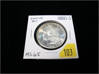 1880-S Morgan dollar, choice BU