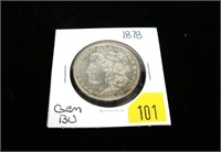 1878 Morgan dollar, gem BU