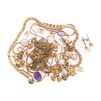An Assortment of Gold & Gemstone Jewelry