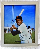 Willie Mays Autographed Picture Framed