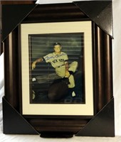 Mickey Mantle Autographed Photo framed