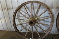 Large Wooden Wagon Wheel