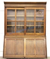 Early Mercantile Dry Goods Cabinet 19th Century