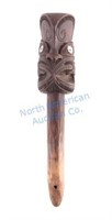 Maori Carved Wooden God Stick