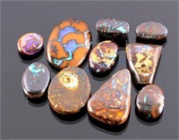 96ct. Australian Boulder Opal Cabochon Collection