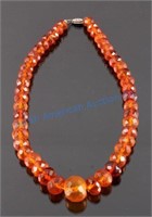 Faceted Genuine Amber Necklace