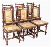 Colonial Wicker & Hand Turned Chairs Early 1900's