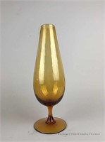 Amber  Art Glass Vase