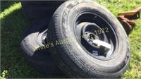 2 tires and wheels wrangler st p215/75r15