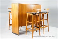 Vintage Teak Danish Dyrlund Teak Bar