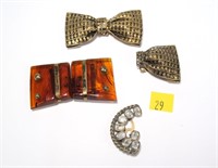 Lot, dress buckles and clip