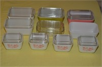 ASSORTMENT OF PYREX REFRIGERATOR DISHES