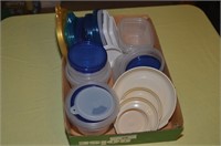ASSORTMENT OF PLASTIC OF FOOD STORAGE CONTAINERS