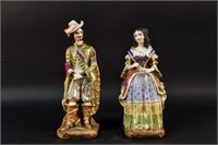 PAIR OF FRENCH OLD PARIS PORCELAIN FIGURES