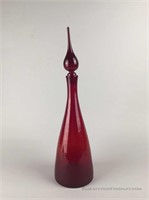 Ruby Red Glass Decanter - Blenko