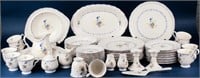 Nikko Blue Peony China Set Service For 10